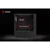 Savio Noctis Glass RGB Cube tietokonekotelo, ATX/Micro-ATX/Mini-ITX, karkaistua lasia oleva etuosa, RGB-tuulettimet, musta