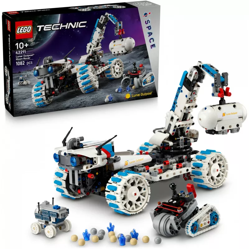 LEGO Technic 42211 Lunar Outpost kuumönkijä, rakennussarja, 1082 osaa, 10+