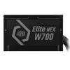 Virtalähde Elite NEX White 700W 80+ musta mesh-kaapeli