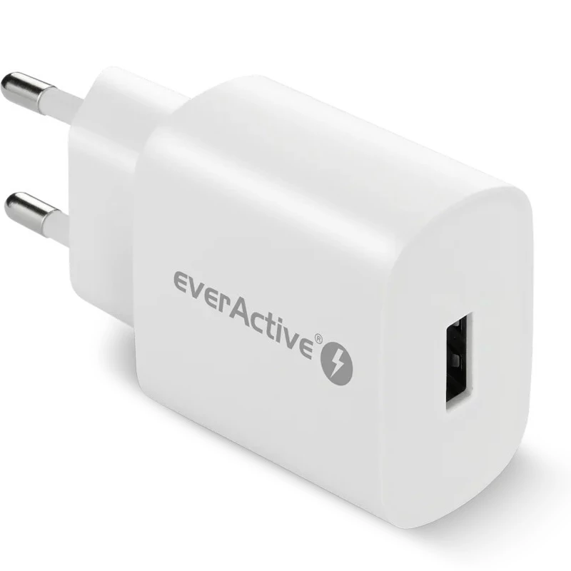 PUHELIMEN LATURI 1X USB 18 W QC 3.0 VALKOINEN