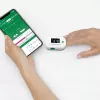 Medisana PM 100 Connect -pulssioksimetri, harmaa/valkoinen