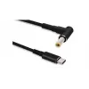 Kaapeliadapteri Microconnect USBC-DC-5A-15V USB C – 5,5*2,5 1,2 m musta