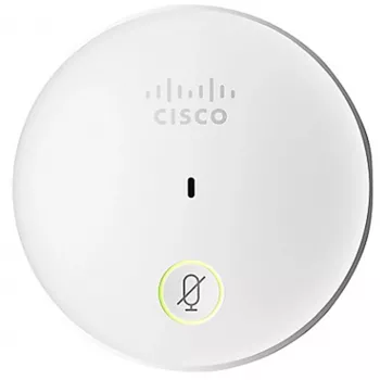 Pöytämikrofoni Cisco CS-MIC-TABLE-J — johdollinen IP-puhelimen mikrofoni, 80–20 000 Hz, 4-napainen Hirose-liitin, valkoinen