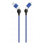 USB-kaapeli 2GO 797368 1,2 m USB A/USB C USB C/Lightning musta sininen