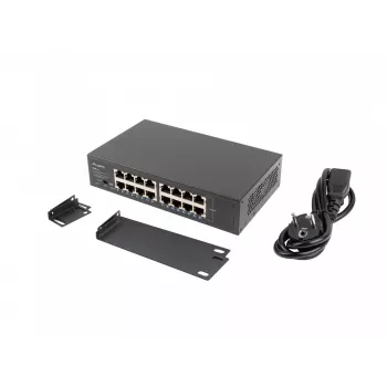Lanberg-kytkin RSGE-16 Rack 10/19 (16-porttinen 1 Gb)