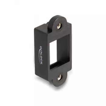 DeLOCK Keystone-teline Snap-in-kehys musta 18mm x 40mm x 10mm