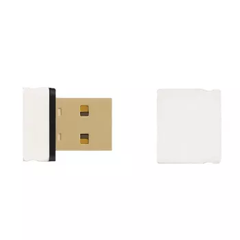 Qoltec - verkkosovitin - USB 2.0 - 802.11b/g/n - valkoinen