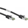 Goobay CAT 8.1 -verkkokaapeli, S/FTP (PiMF), musta, 25 m - LSZH halogeeniton, kupari AWG 24 (66729)
