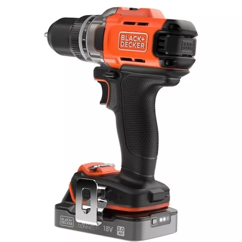 Black & Decker BCD382D1XK akkuporakone-ruuvinväännin, 18 V, 2 Ah akku