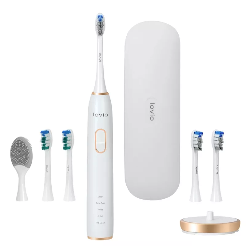 LOVIO_Home SonicProtect PRO sähköhammasharja valkoinen LVTB124WH