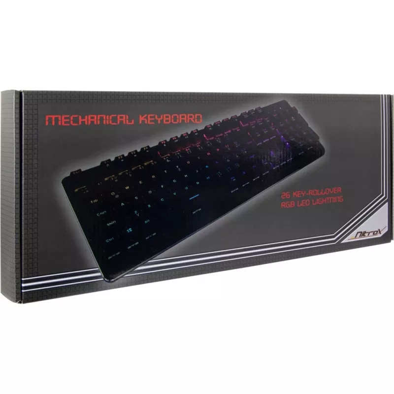 Inter-Tech NK-2000ME näppäimistö USB QWERTZ musta (88884100)
