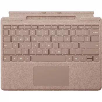 Microsoft Surface Pro Keyboard - näppäimistö - kosketuslevyllä, kiihtyvyysanturilla, Surface Slim Pen 2 säilytys- ja latausteline - QWERTZ - saksa/itävalta