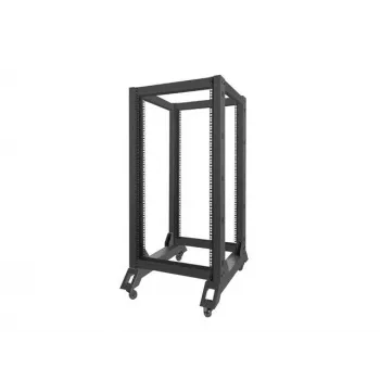 Vapaasti seisova teline LANBERG OR01-6822-B 22U, 600 mm L x 800 mm S, musta, 600 kg kantavuus