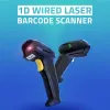 Qoltec 1D laser viivakoodinlukija | USB | musta