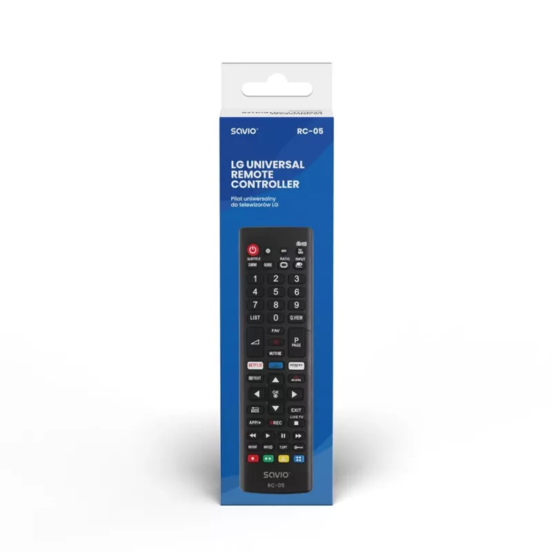 Savio RC-05 musta IR-radio-kaukosäädin