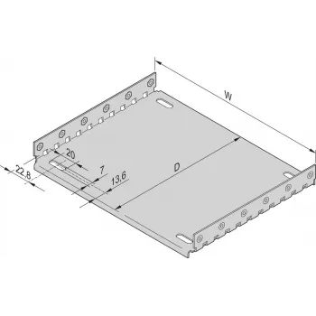 SCHROFF-asennuslevy suojapeltejä varten - asennuslevy 42TE 220T (34563014)