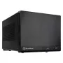 SilverStone SUGO 13 - Desktop - Mini-DTX - ilman virtalähdettä (AT / PS/2) - musta - USB/audio (SST-SG13B-Q)