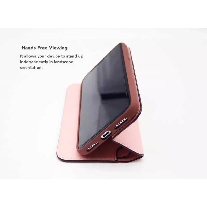 Folio-kotelo VixFox iPhone XSMAX – pinkki, suojaava lompakkokotelo