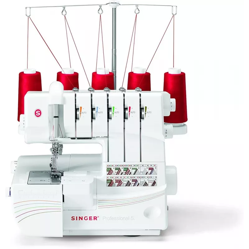 Overlock Singer 14T968 ompelukone, sähköverkko, valkoinen