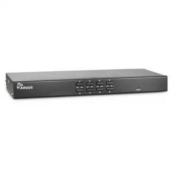 Inter-Tech KVM AS-9108DU rack-asennus musta näppäimistö/video/hiiri (KVM) -kytkin (88887233)
