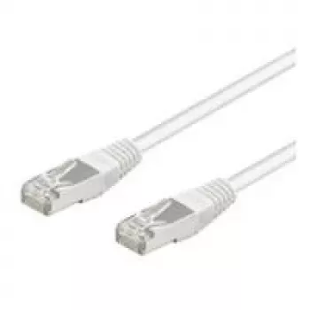 Wentronic Goobay CAT 5e verkkokaapeli, SF/UTP, valkoinen, 1 m - CCA kupariseos (93479)