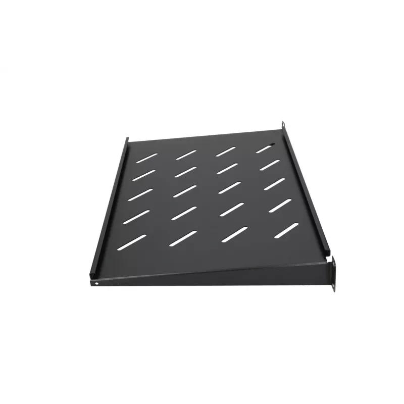 Hylly Extralink SHELF 1U 19 tuuman seinäkaapeille, 1U, 300 mm, musta, metalli