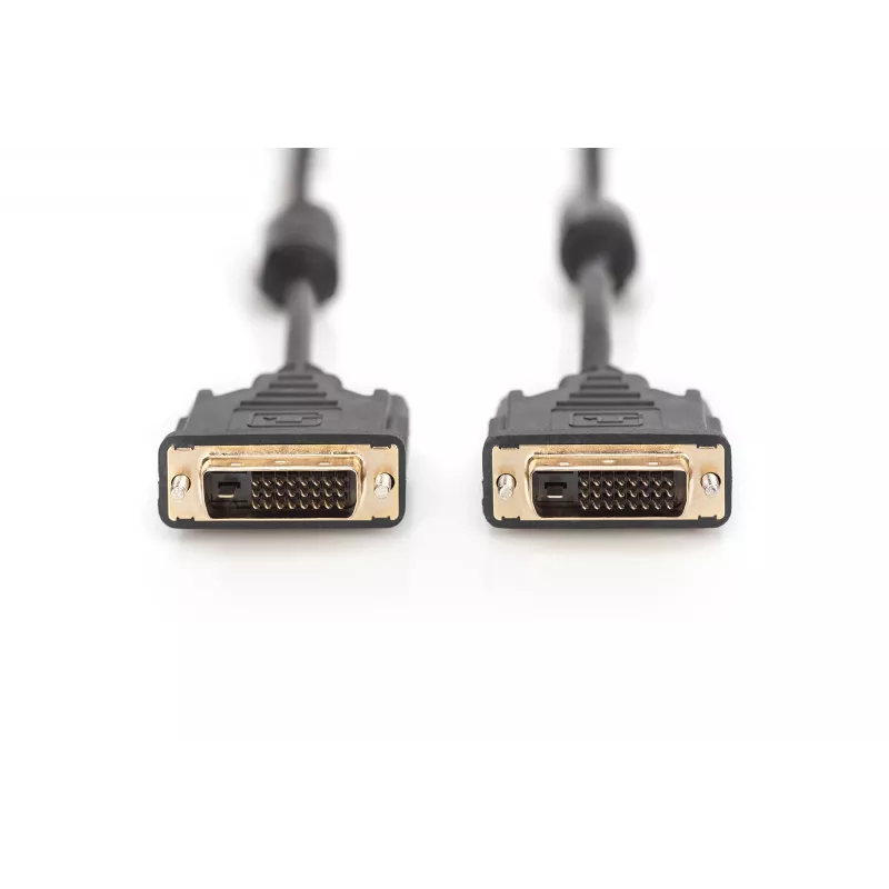 Assmann DVI-liitäntäkaapeli. DVI(24+1). 2x ferriitti M/M. 10,0 m. DVI-D dual link. UL. bl (AK-320101-100-S)