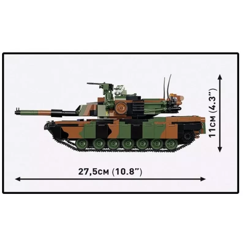 Rakennussarja Cobi M1A2 SEPV3 Abrams malli 1 065 rakennuspalikalla