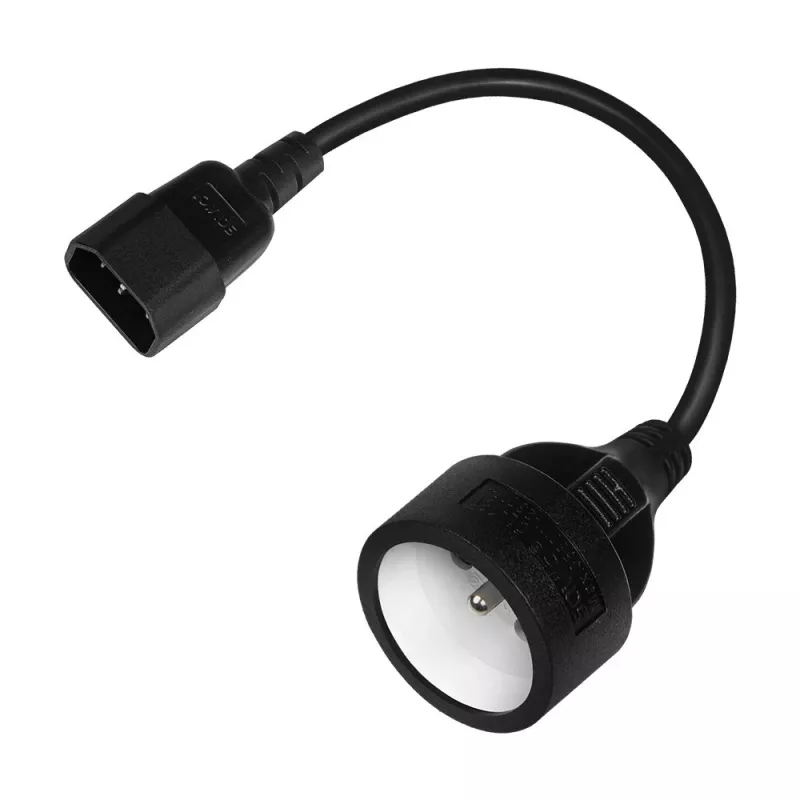 Savio CL-180 virtajohtosovitin IEC C14 - CEE 7/5, 15 cm
