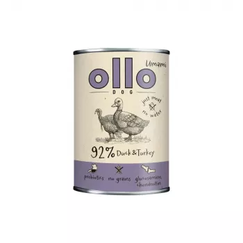 OLLO Umami ankka ja kalkkuna - märkäruoka koirille - 850g