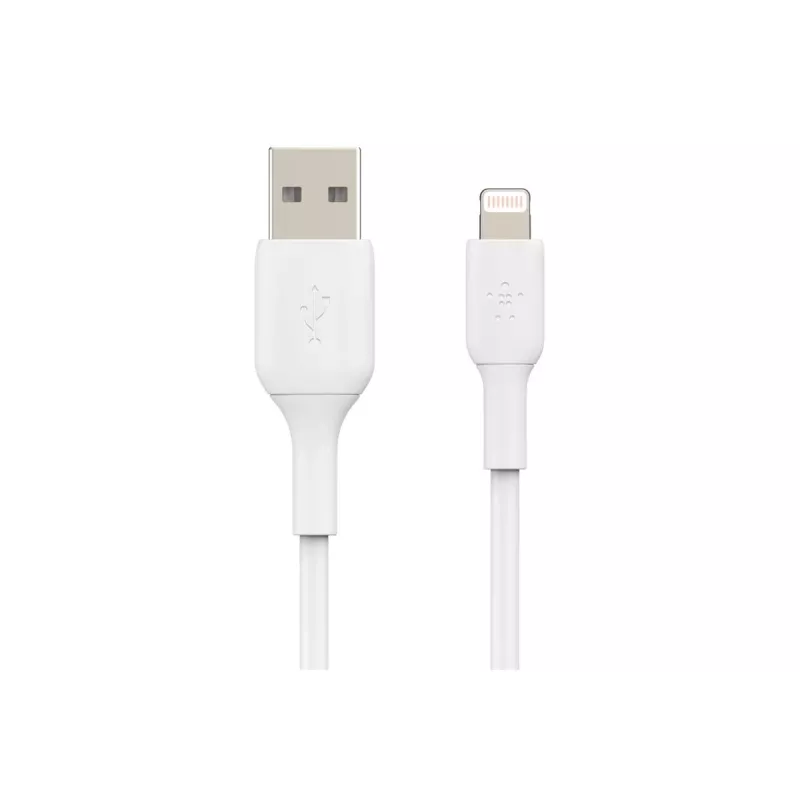 Belkin PVC USB-A - Lightning 2 m valkoinen