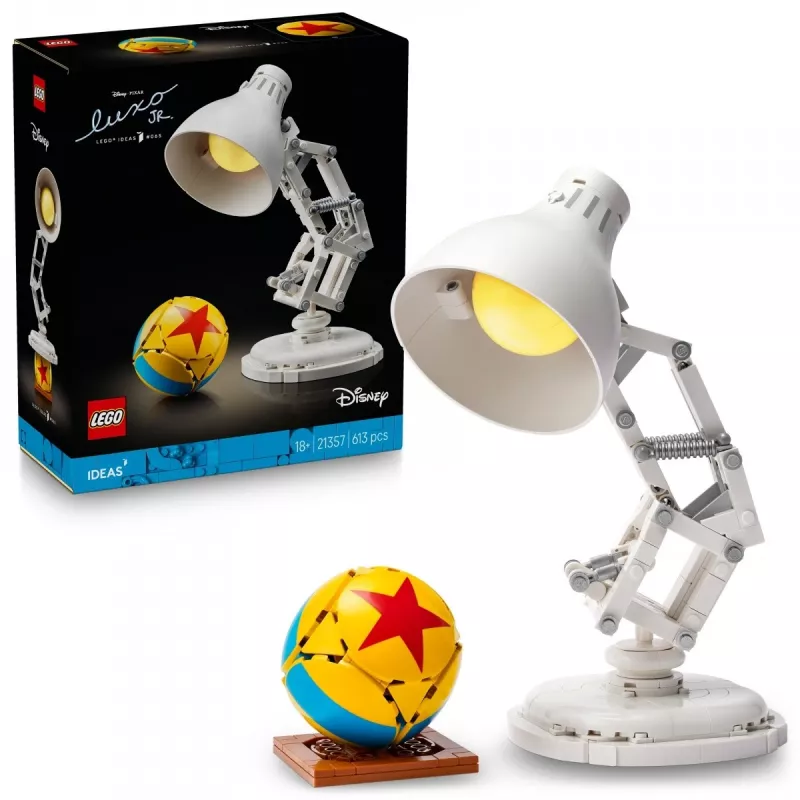 Rakennuslelu LEGO Ideas malli 21357 — Luxo Jr., 613 osaa, 290×140×110 mm