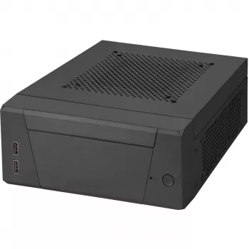 SilverStone MILO ML10 - USFF - Mini-ITX - ilman virtalähdettä - musta - USB/audio (SST-ML10B)