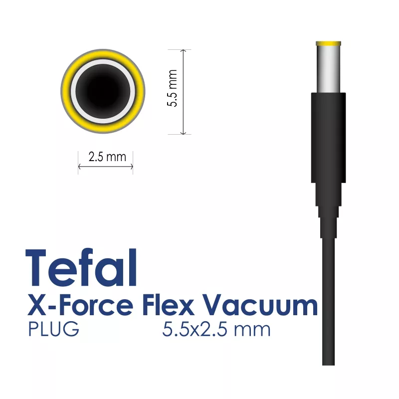 Akyga AK-PD-20 virtalähde Tefal-pölynimurille 26 V / 0,55 A, 14,3 W, 5,5 x 2,5 mm, 1,8 m