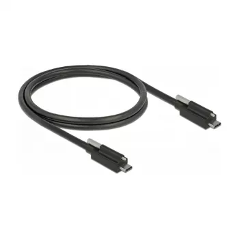 USB-kaapeli DeLOCK 83719 USB 3.2 Gen 2 1m USB C musta