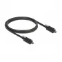 USB-kaapeli DeLOCK 83719 USB 3.2 Gen 2 1m USB C musta