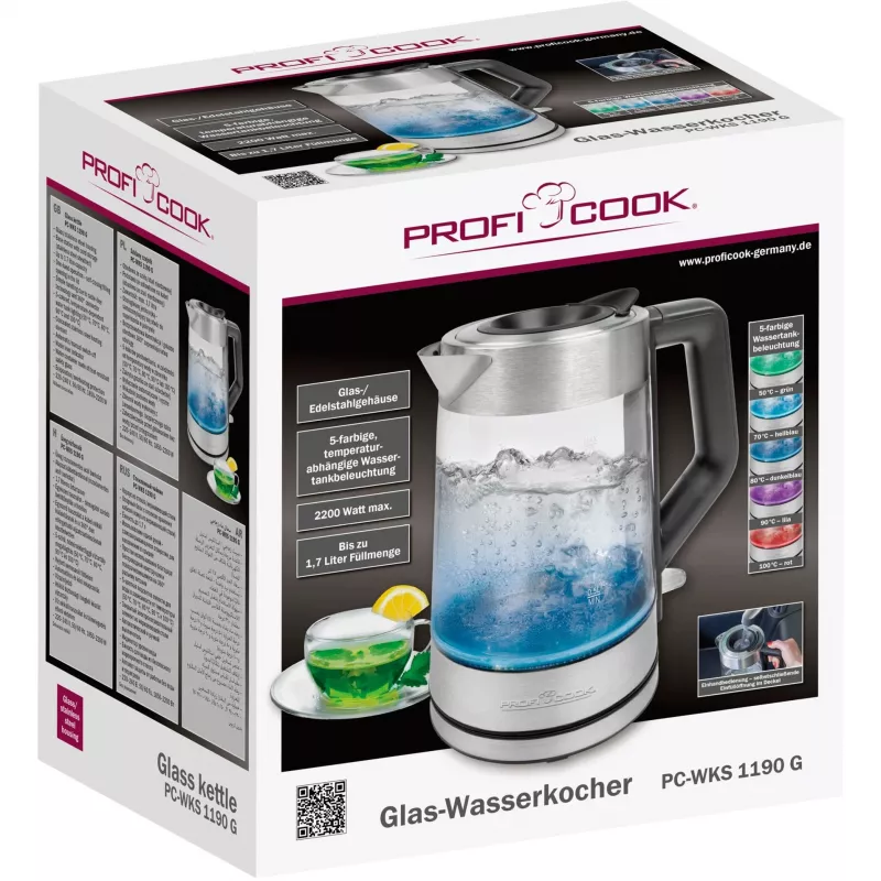 Proficook sähköinen lasikattila PC-WKS 1190 G
