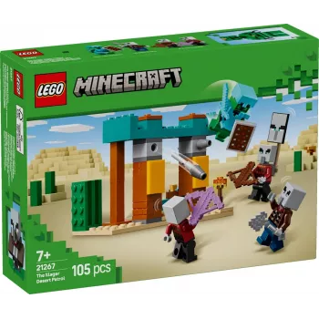 LEGO rakennussarja Illagerien aavikkopartio 21267 – Minecraft-leikkisarja, 105 osaa, 4 minihahmoa, 80×60×110 mm
