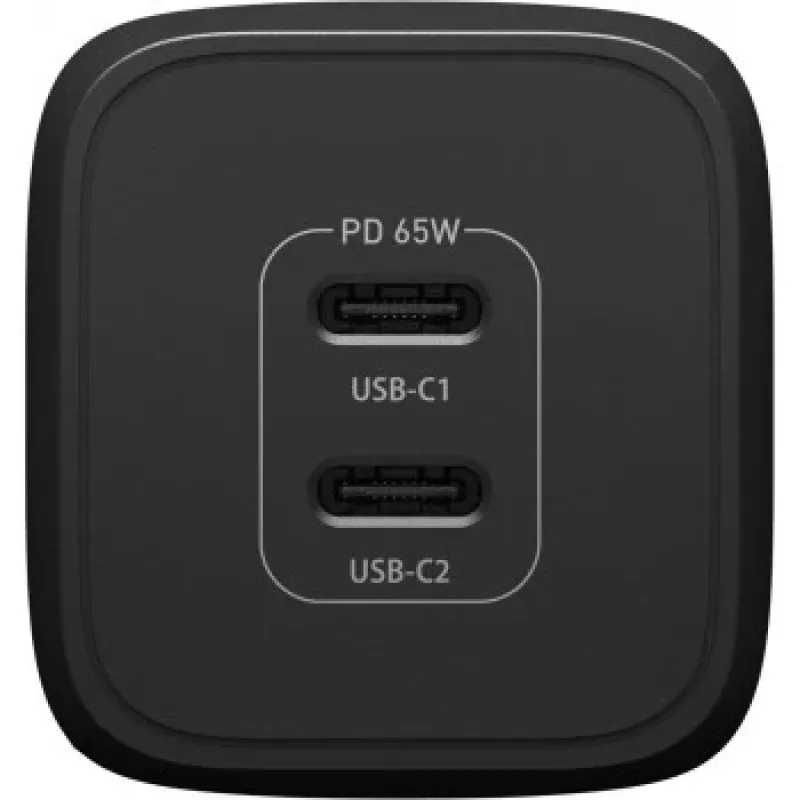 Otterbox Standard EU -seinälaturi 65W - 1x USB-C 45W + 1x USB-C 20W USB-PD
