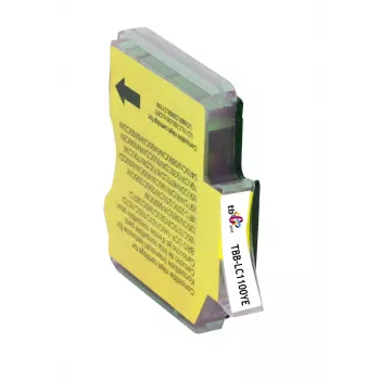 Muste TBB-LC1100YE (Brother LC980/1100) keltainen 100 % uusi