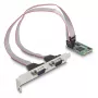 DeLOCK Mini PCIe -kortti Full-Size 2 x sarjaportti RS-232 D-Sub 9-napainen