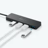 USB-keskitin Anker Innovations A7516016 USB 3.2 Gen 1 Type-A 5000 Mbit/s musta