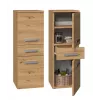 Kylpyhuoneen säilytyskaappi Top e Shop NEL V DDS ARTISAN — vapaasti seisova, tammen värinen runko, 3 hyllytasoa, 300×300×850 mm
