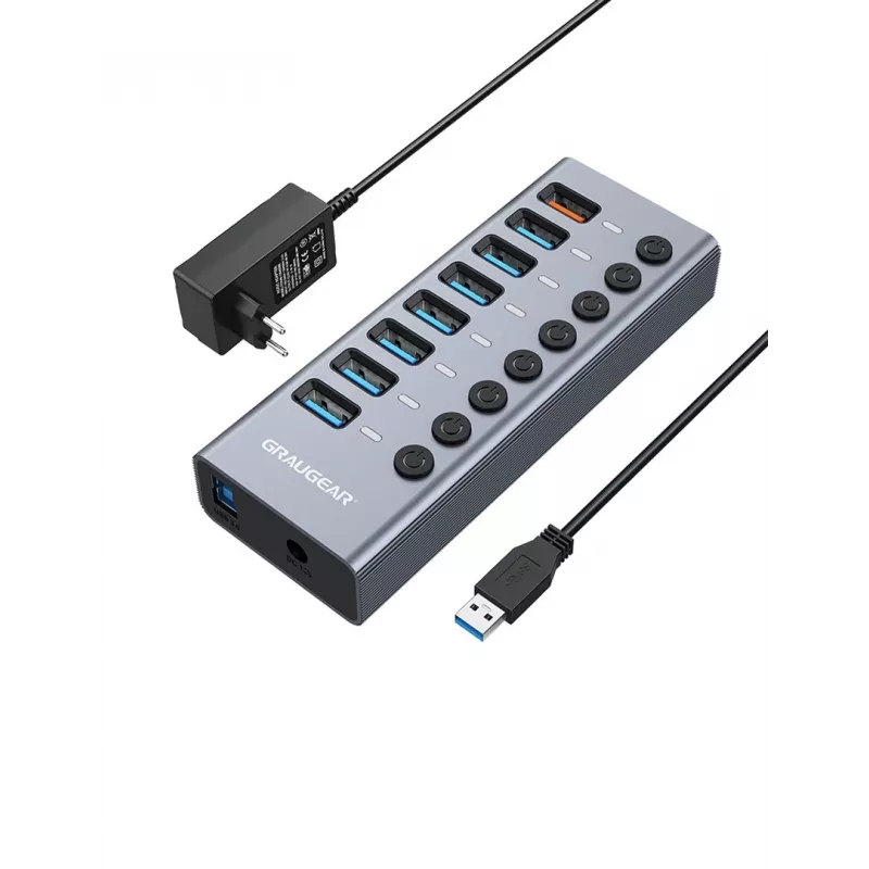 USB-keskitin GRAUGEAR G-HUB71-A
