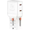 Matkalaturi World 65W USB-C + USB-A valkoinen