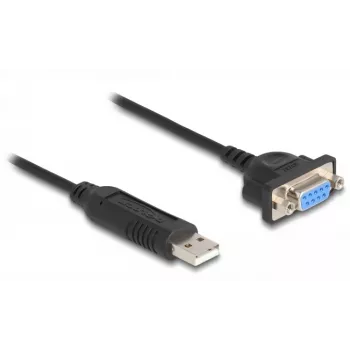 DeLOCK USB 2.0 -sarjaporttisovitin RS-232 50 cm FTDI musta
