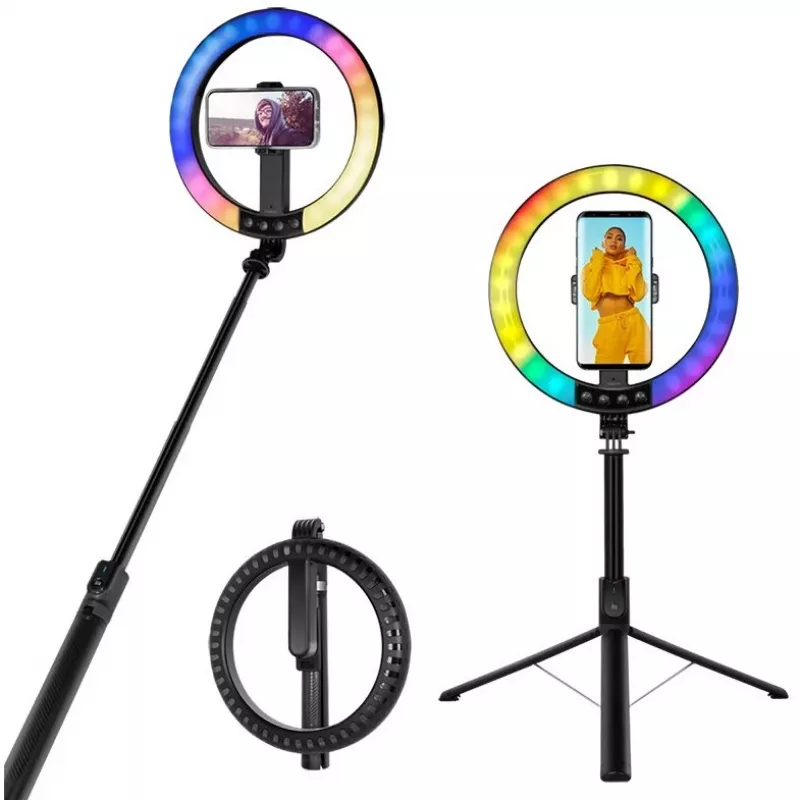 LogiLink älypuhelimen rengasvalo selfie-tikun jalustalla, DM 20cm (AA0156)
