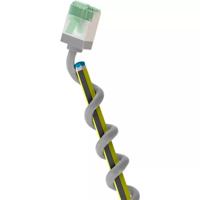 Verkkokaapeli Goobay 74346 RJ-45 Cat8.1 1 m harmaa