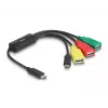 DeLOCK 4-porttinen USB 2.0 -kaapelikeskitin USB Type-C - 3 x USB-A liitäntä + 1 x USB-C pistoke