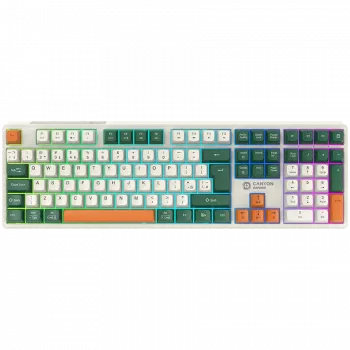 Mekaaninen langaton näppäimistö CANYON Shadder GKW-11 RGB valkoinen